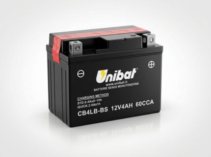 UNIBAT CB4LB-BS 12V 4Ah AGM moto akumulator