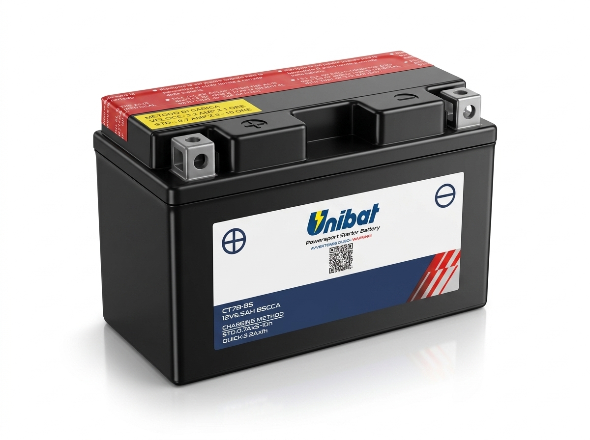 Unibat-ct7b-bs-12v-6.5ah-agm UNIBAT CT7B-BS 12V 6.5Ah AGM moto akumulator