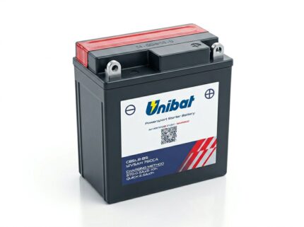 UNIBAT CB5LB-BS 12V 5Ah AGM moto akumulator