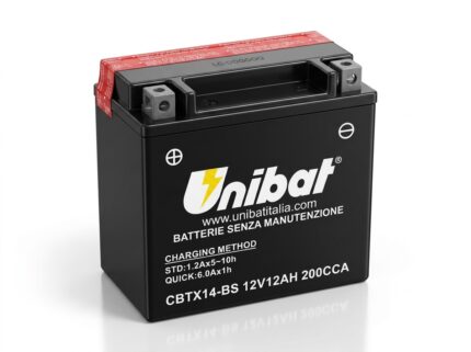 UNIBAT CBTX14-BS 12V 12Ah AGM moto akumulator