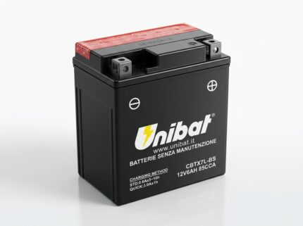 UNIBAT CBTX7L-BS 12v 6Ah AGM moto akumulator