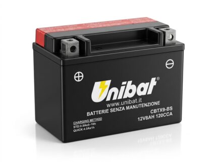 UNIBAT CBTX9-BS 12V 8Ah AGM moto akumulator