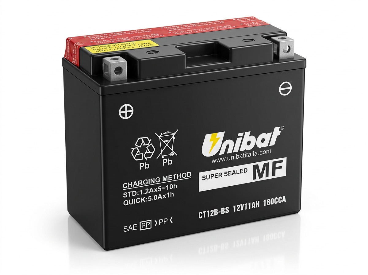 unibat-ct12b-bs-12v-11ah-agm UNIBAT CT12B-BS 12V 11Ah AGM moto akumulator
