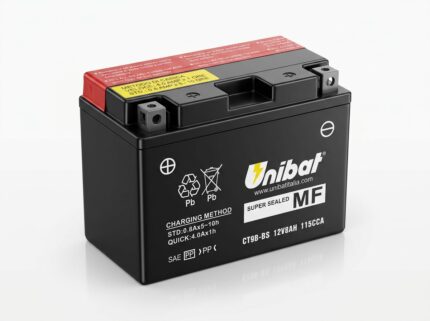 UNIBAT CT9B-BS 12V 8Ah AGM moto akumulator
