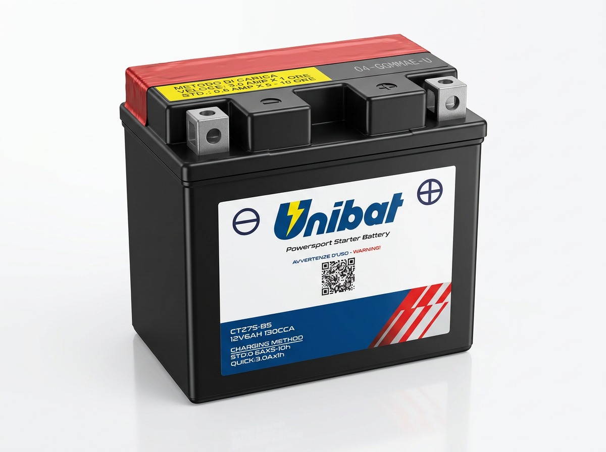 UNIBAT CTZ7S-BS AGM UNIBAT CTZ7S-BS 12V 6Ah AGM moto akumulator