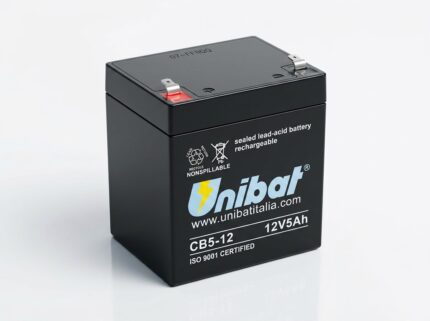 UNIBAT VRLA AGM 12V 5Ah stacionarna baterija