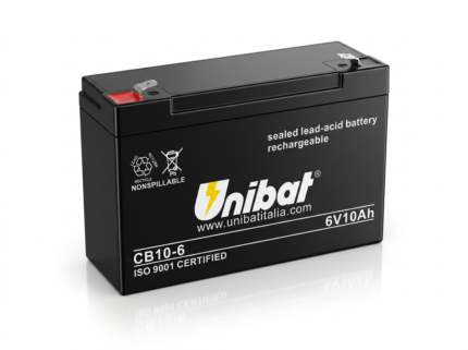 UNIBAT VRLA AGM 6V 10Ah stacionarna baterija