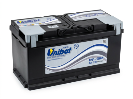 Unibat EFB95B 12V 95Ah 820A D+ akumulator. Nisko evropsko L5B kućište (353x175x175) sa EFB Start-Stop tehnologijom.