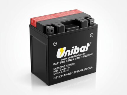 UNIBAT CBTX14AH-BS 12V 12Ah AGM moto akumulator